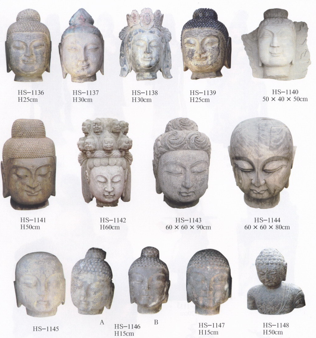 Buddha Head, Antique Stone Carving