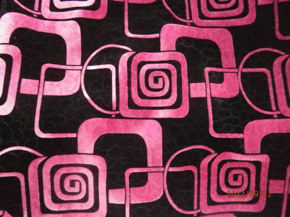 High Quality of Flock on Flock Fabric