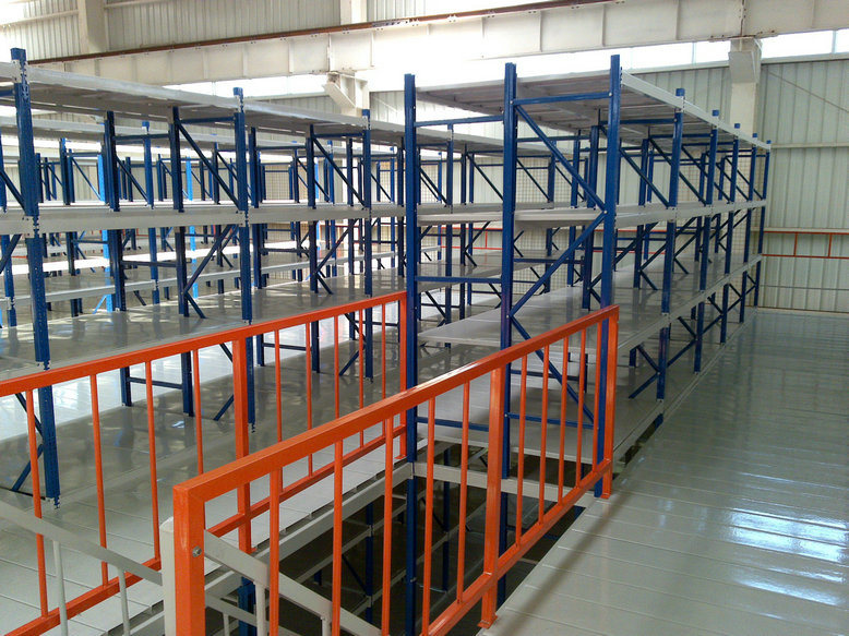 Metal Mezzanine Racking with Double Storage Capacity