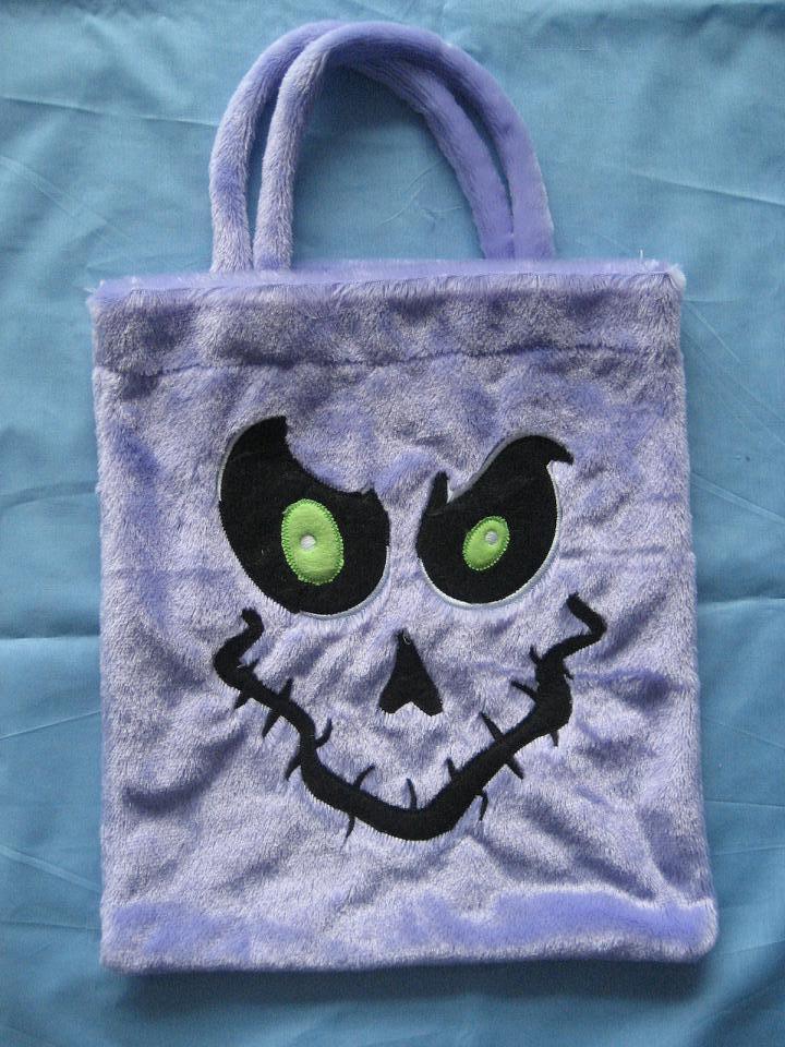 Purple Halloween Plush Bag