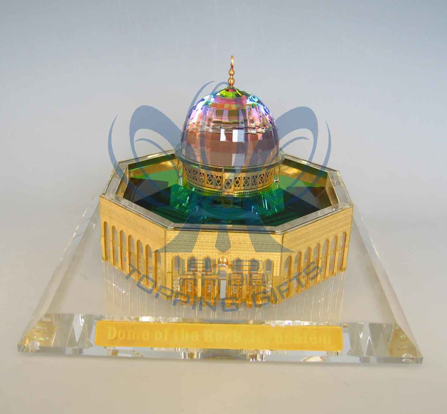 Dome of Rock (Crystal and Gold Model) Large