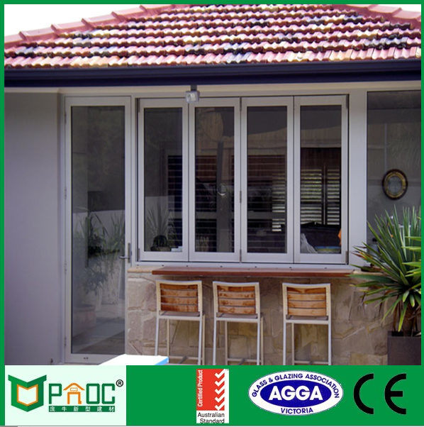 Top Quality Aluminium Alloy Accordion Window with Low-E Glass
