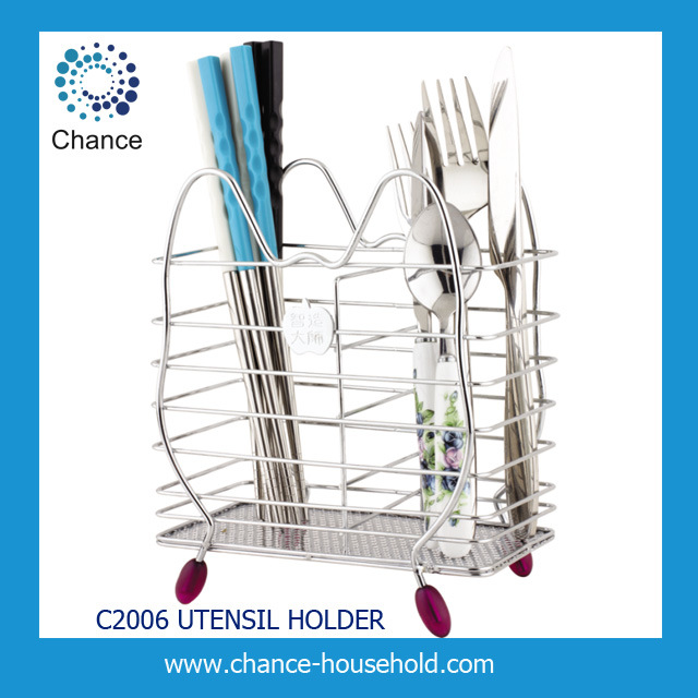 Chrome Steel Cutlery Rack C2006