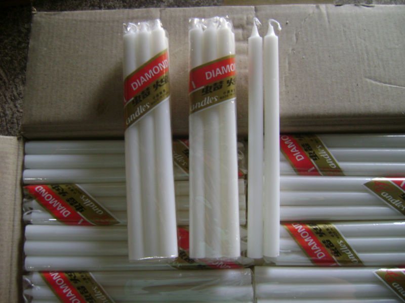 White Plain Household Candle for Wedding Party Decoration