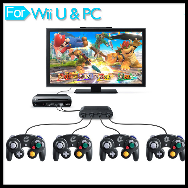 Gc Controller Adapter for Wii U & PC Gamecube