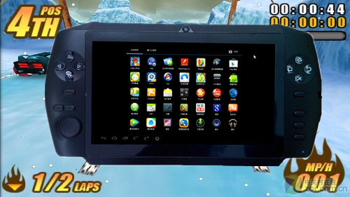 7 Inch Capacitive Touch Screen Smart Android 4.0 Games Console Tablet PC MP5 Player WiFi Screen Black
