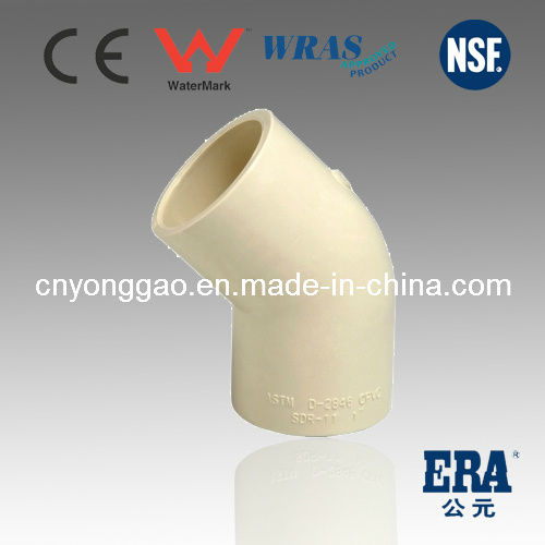 Water Supply Era Brand CPVC ASTM D2846 Fitting 45 Elbow