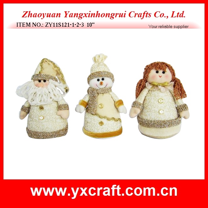 Christmas Decoration (ZY11S121-1-2-3 10'') Santa & Snowman & Angel