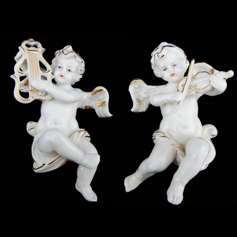 Porcelain Angel Figurine Series 3 (YH0616-1 YH0167-1 size: 10x7.2x18cm)