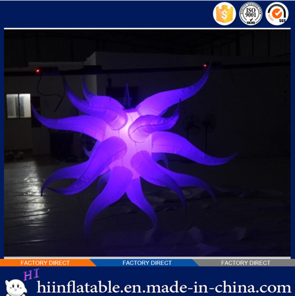 Hot Sale Christmas Party Decoration Lighting Inflatable Star Balloon Decoration with LED Light for Sale