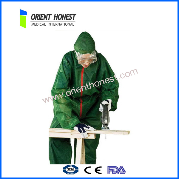 Disposable Safety Green Clothing Overall