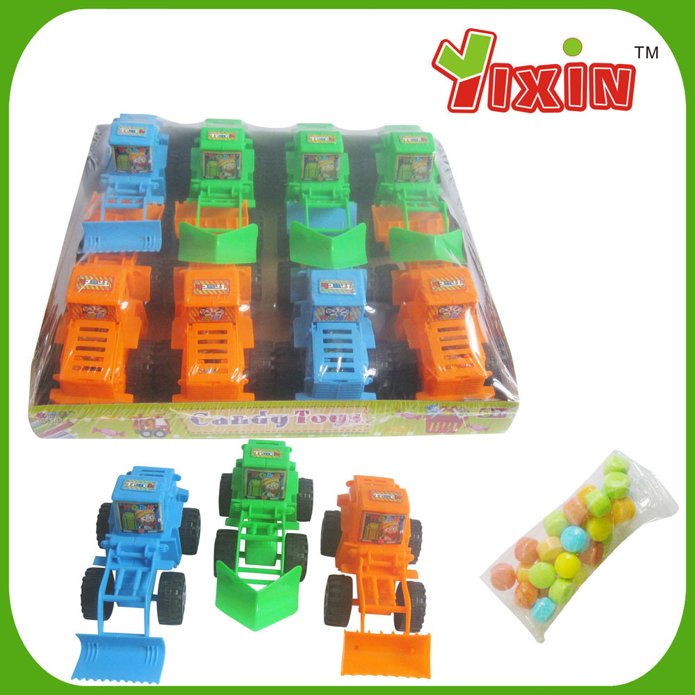 Pull Line Engineer Truck with Light Toy Candy