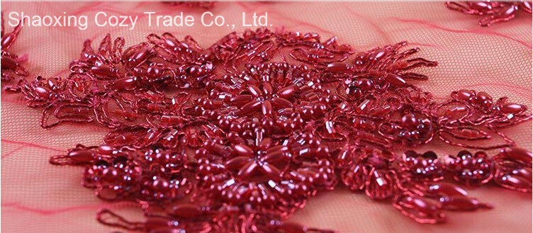 2016 New Design of Beads Metallic Cord Embroidery by Handwork for Fashion Luxury Dress, Garments
