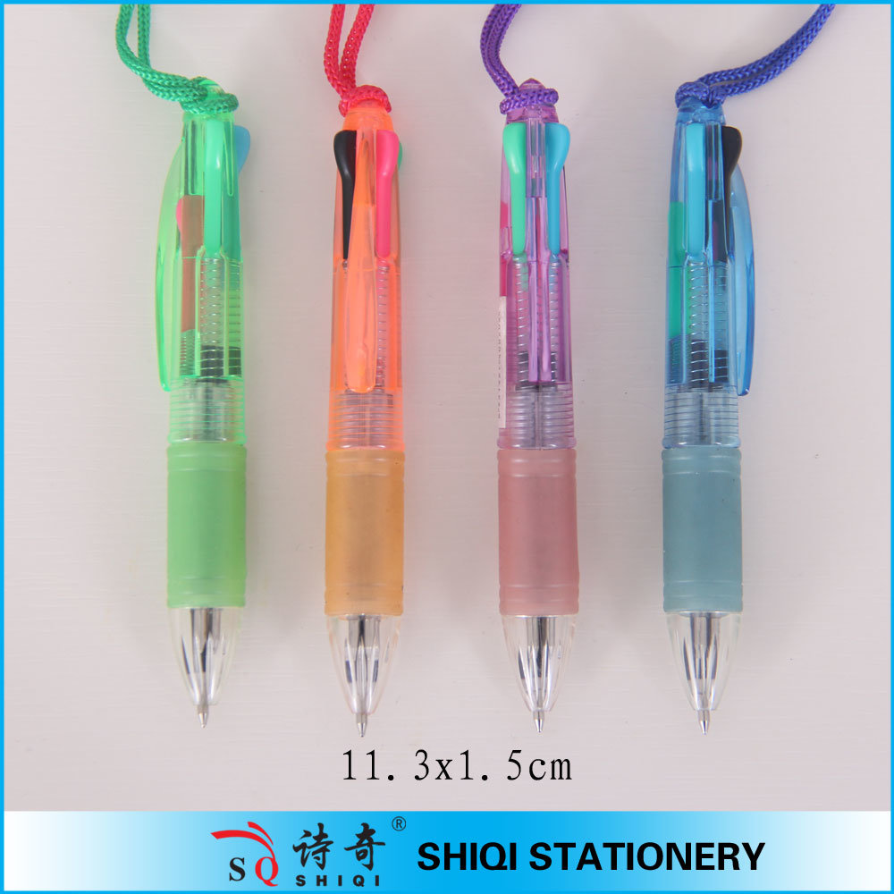 Promotional Multicolor Ballpoint Pen with Rope