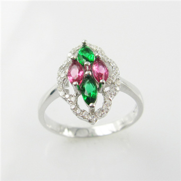 Latest Design New Style 925 Silver CZ Ring Jewellery Rsgy5557-R