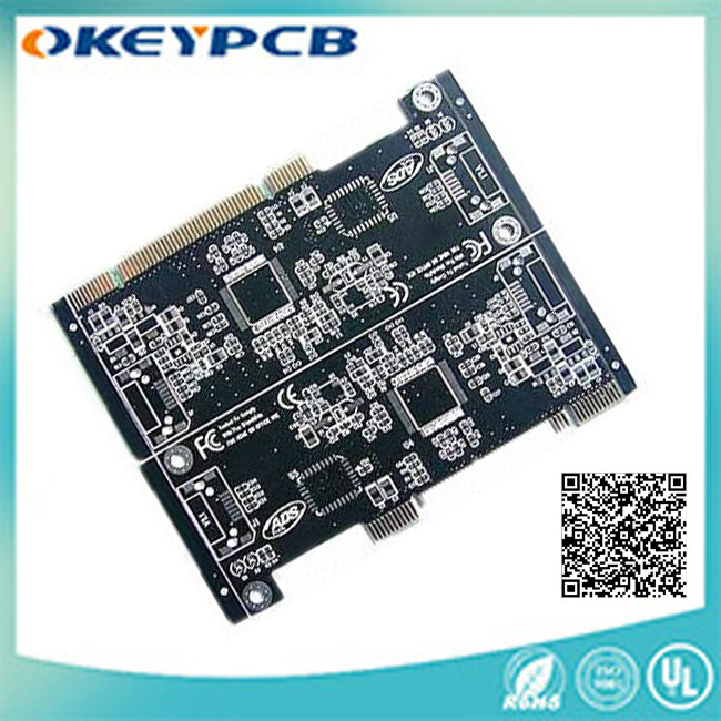Printed Circuit Board with Blue Solder Mask;
