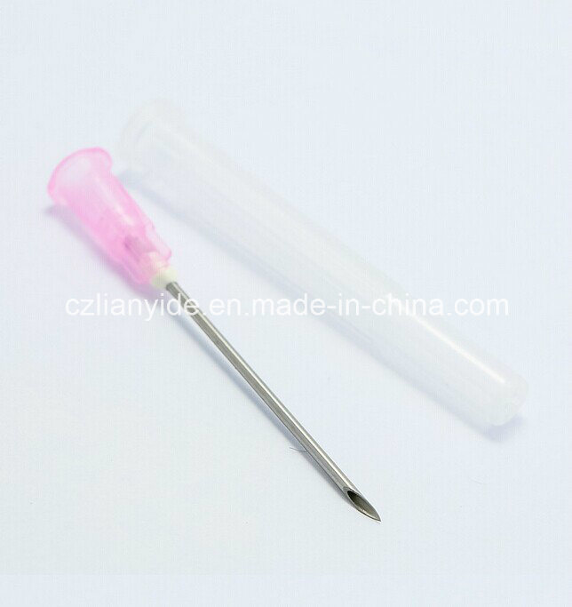 18g Pink Disposable Hypodermic Injection Syringe of Medical Equipment