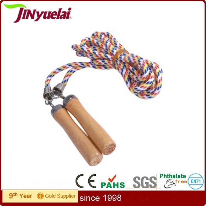 Leather Wooden Handle Jump Rope