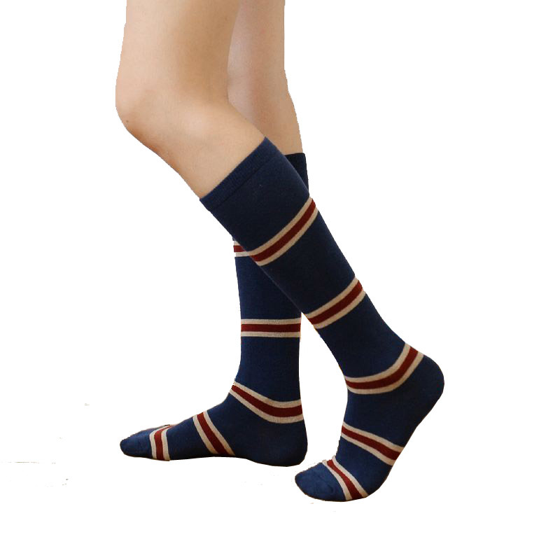 Women's Cotton Crew Knee-High Stocking Socks (WA056)