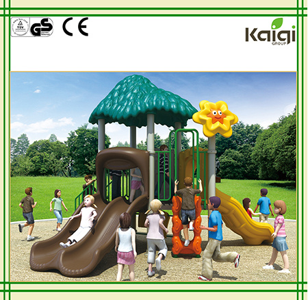 Kaiqi Deep Greena Small School Equipment Playground Slide for Kids to Play