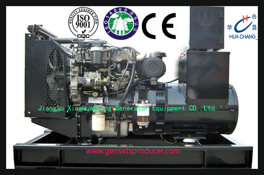 150kVA (120KW) Open Perkins Diesel Generator Set (ISO9001)