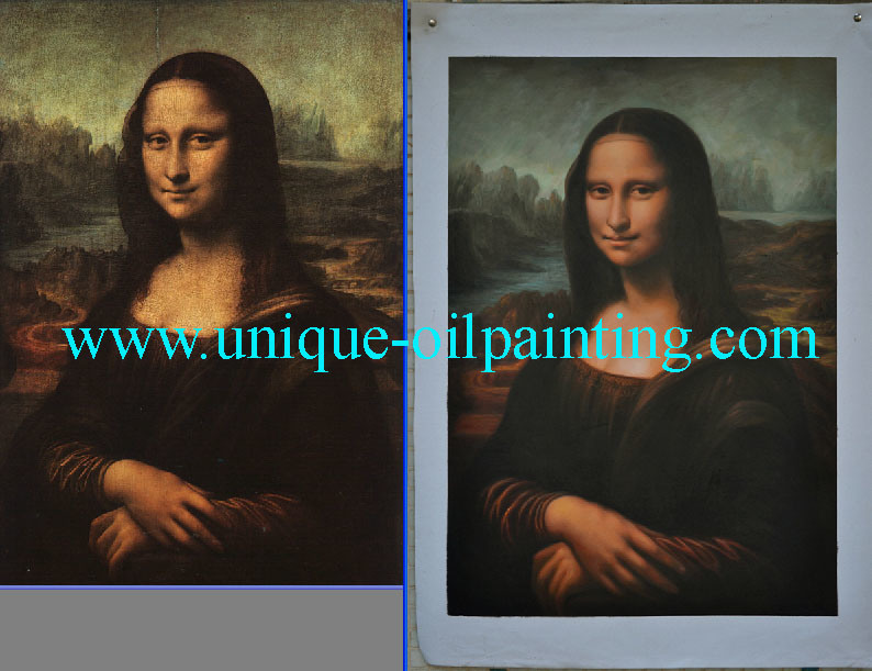 Museum Quality Mona Lisa Oil Painting on Linen