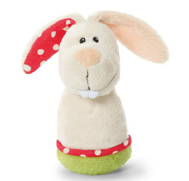 Plush Soft Rabbit Rattle Toy (HD-BPL-0016-2)