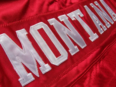 Niners Red Montana Football Jersey #16