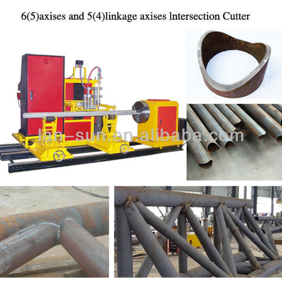 Contruction Building Pipe Tube Cutting Machine Cutter Tools with Air Plasma Flame Gas Bevel Intersection Groove Cutting for All Kind Material Pipe