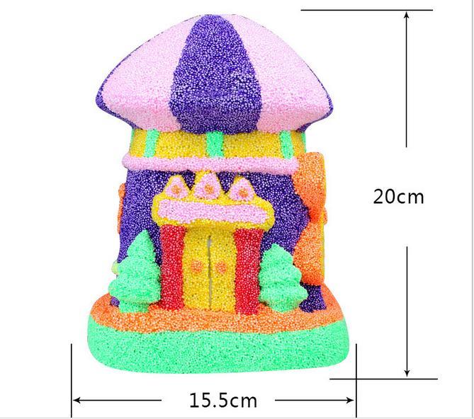Colourful DIY Pearl Clay Toy House (F013)
