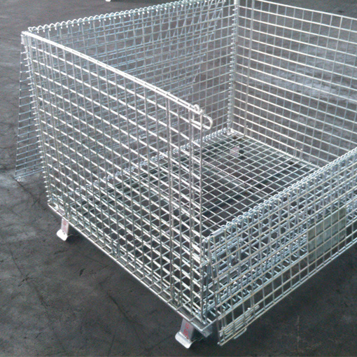 Durable Industrial Foldable Storage Container/Storage Cage/Wire Mesh Cage