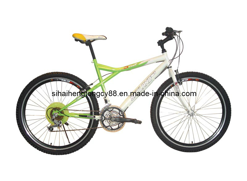 White Simple Bicycle with Front Normal Fork (SH-MTB235)