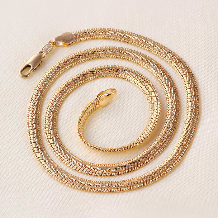 Fashion Jewellery Gold Plated Snake Necklace