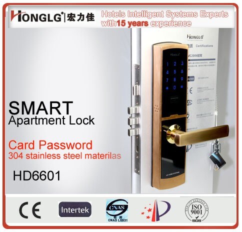 Digital Key Card Touch Panel Durable Code Door Lock (HF6601)