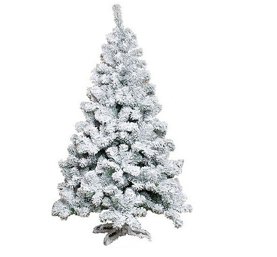 Flocked Snowing PVC Artificial Christmas Trees with 9 Sizes