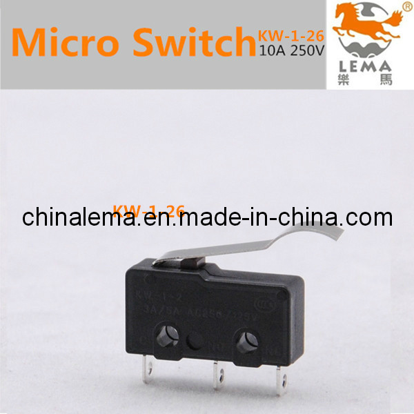 Lema 1.2mm PCB Terminal Subminiature Micro Switch Kw-1-26