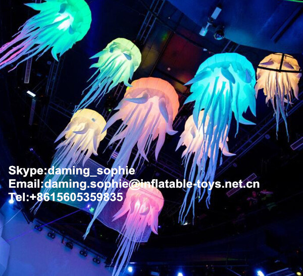 Inflatable Jellyfish Lighting Decoration, Wonderful for Party, Bar, Event