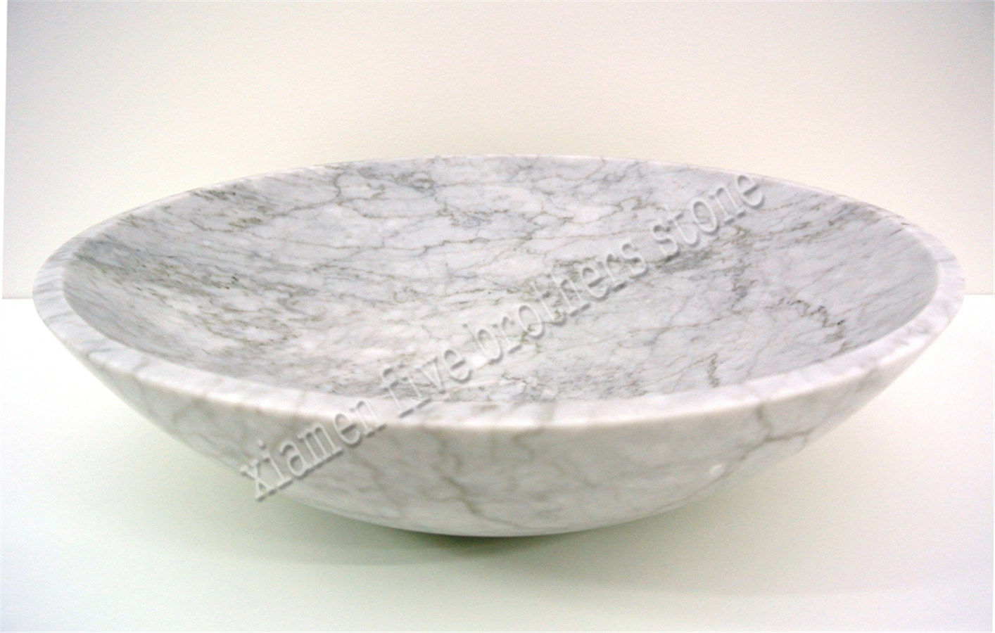 Wash Basin Sink Carrara Bianco White Marble