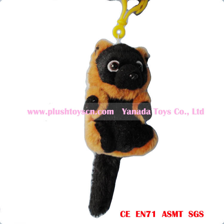 15cm Stuffed Lemur Plush Keychain Toys (brown)