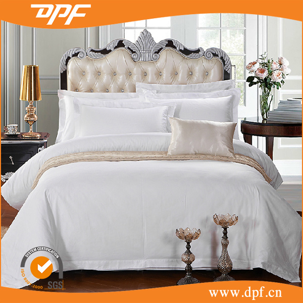 Cotton Textile Hotel White Bedding Set (MIC052135)