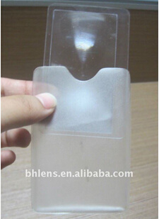 Bhm-02A Credit Card Size Fresnel Lens Plastic Business Card Magnifier