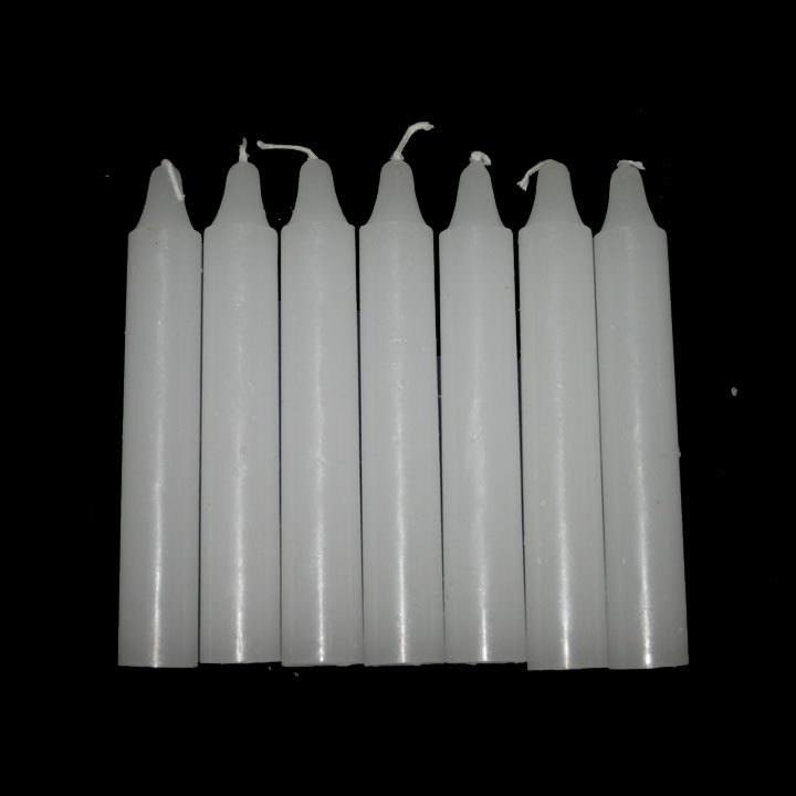 White Paraffin Wax Pillar Candle (207)