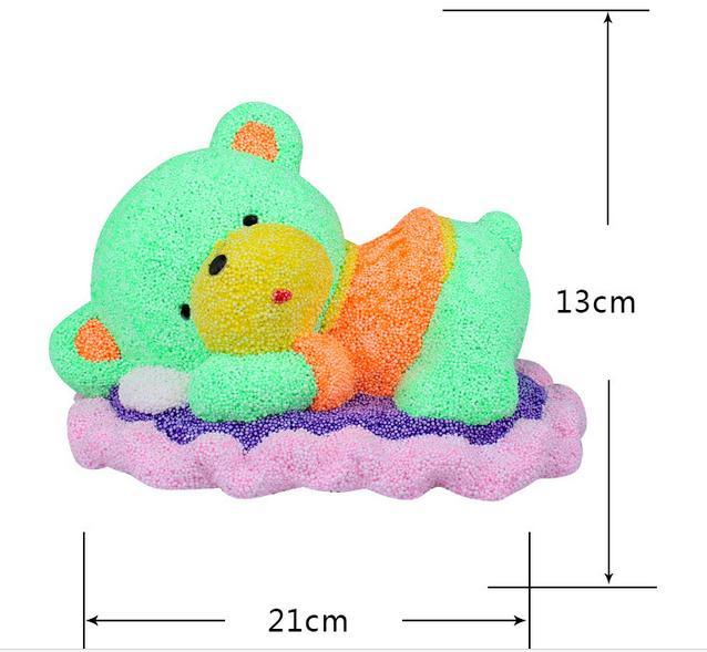Colourful DIY Pearl Clay Toy Bear (E048)