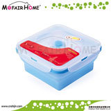 Microwave Oven Safe Folding Silicone Folding Lunch Box (Fd002)
