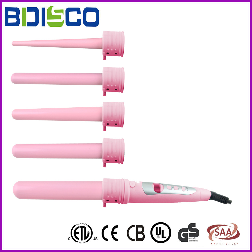 Pink 5 in 1 Multistyler Hair Curling Tong