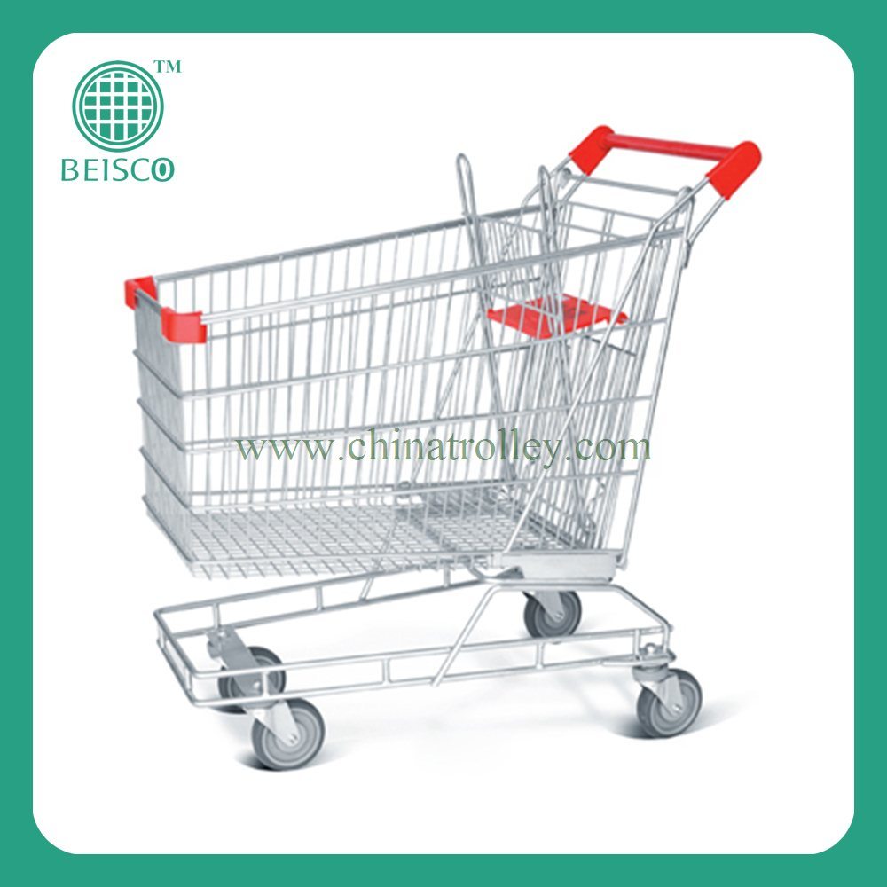 Various Volume Supermarket Shopping Cart by CE Certificated