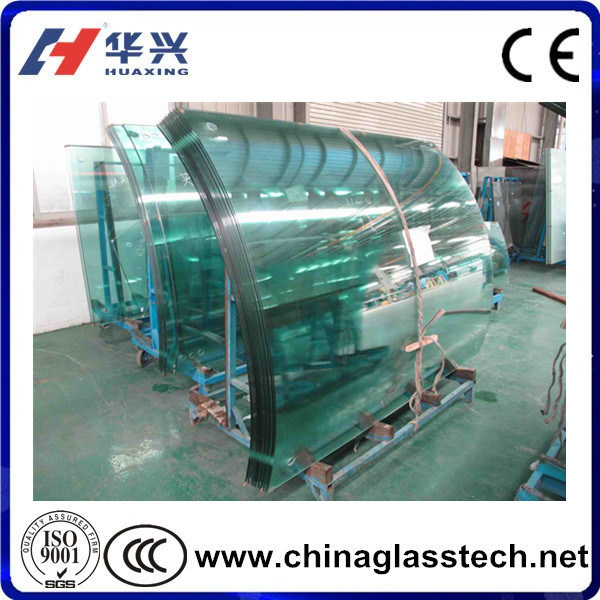 Construction Grade 5-12mm Bend Tempered Glass for Buildings
