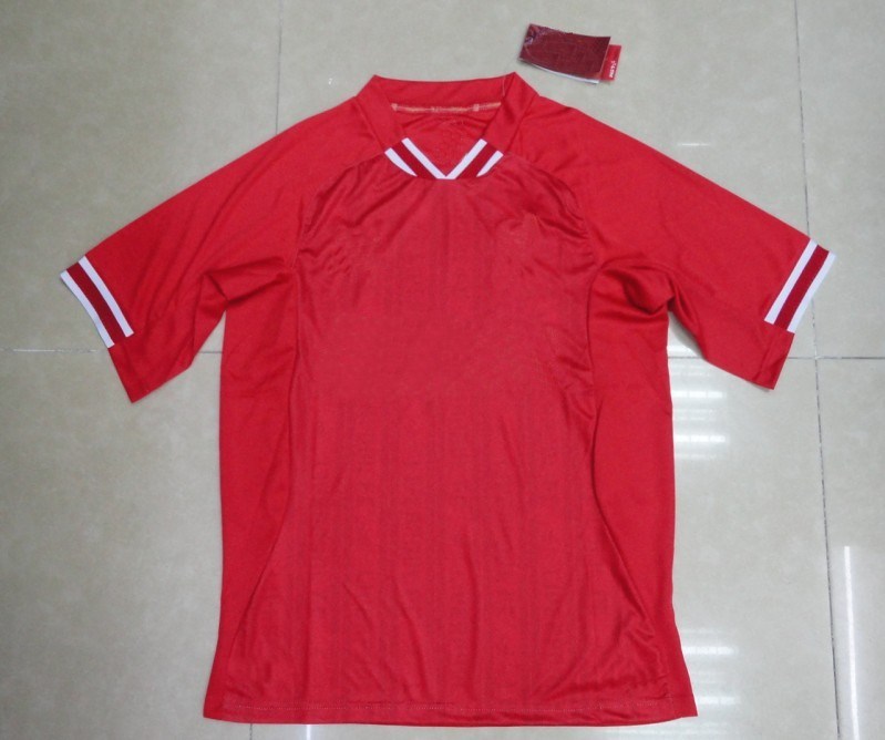 2013/14 New Style Soccer Jersey FC Home Soccer Uniform Red Football Shirts Embroidered Soccer Gear