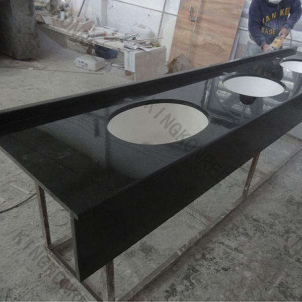 Engineered Stone Black Starlight Kitchen Counter Top