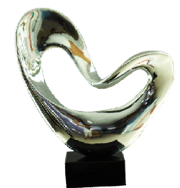 Plated Stainless Steel Sculpture